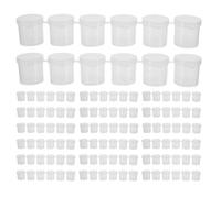 Lurrose 20pcs Mini Paint Container Strip - Small Paint Pot - 15ml Empty Pigment Storage Containers - Mini Painting Cup - Small Pigment Pot for Painting Arts Crafts Supplies
