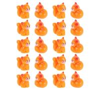 Lurrose 20pcs Mini Resin Fox Figurines Cute Animal Model Ornaments for Fairy Garden, Dollhouse Home Décor, Small Tabletop Collectible Resin Animal Figures for Micro Landscape Accessories