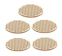 Lurrose 20pcs Oval Wooden Hanging Tags for DIY Engraving Blank Lightweight Wood Slices with Hole Durable Oval Log Slices for Cross Stitch Ornaments Crafts Christmas Decorations Creative