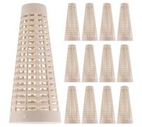 Lurrose 20pcs Precision Plastic Yarn Bobbins: 5°57' Cone Spools with Mesh Structure for Workshops - Yarn Bobbin for High Speed Textile Machine