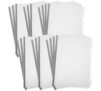 Lurrose 20pcs Report Covers File Folders A4 Paper Files Plastic High Flexibility Multipurpose Fixing Clamp for Project Management Lawyers Accountants