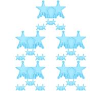 Lurrose 20pcs Silicone Jewelry Casting Molds for Earrings Pendant Making DIY Creative Silicone Craft Moulds for Jewelry Supplies Including Butterfly Star Skull Pumpkin Shapes in Blue