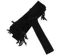 Lurrose 20pcs Velvet Drawstring Pencil Bag Pen Pouches for Office School Travel Soft Fabric Pencil Case String Closure