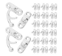 Lurrose 20pcs Vintage Cabinet Latch Hasps for DIY Wooden Boxes and Bags Antique Style Box Catch Clasp Lock Decorative Retro Hook Hasp for Home Decor and Craft Projects