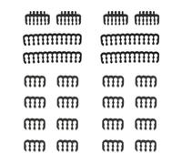 Lurrose 24pcs Cable Comb Kit for PC Wire Management 12+4 Cable Organizer Combs for 24pin and 8pin Computer Power Supply Sturdy Cord Organizer for Electronics