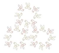 Lurrose 24pcs Gold Bee Paper Clips Metal Document Fixing Clips Cartoon Bug Style Office File for Home and School Organization