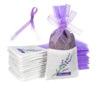 Lurrose 24pcs Lavender Sachet Bags Cotton and Grenadine Gauze with Easy Closure and Lightweight Design, Adorable Fragrance Pouches for Bedroom and Gifted for Your Family and Friends