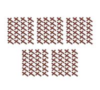 Lurrose 250pcs Mini Wooden Cross Pendants for DIY Crafting Delicate Cross Charms for Bracelet Making Creative Handcrafted Jewelry Accessories Party Decoration Supplies
