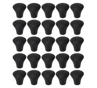Lurrose 25pcs Drum Leg Protector Slip Rubber Pads for Bass Drum Legs Kit Floor Tom Stabilizer to Prevent Movement and Floor Damage