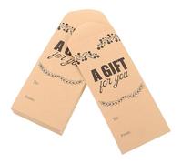 Lurrose 25Pcs Kraft Paper Envelopes Small Blank Card Envelopes for Greeting Cards Invitations Cash Storage Rustic Wrapping Organizer