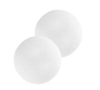Lurrose 2pcs 8 Inch White Foam Cake Decorating Practice Dummies for Bakery Experiments, Reusable round Polystyrene Cake Models for Fondant and Craft Display
