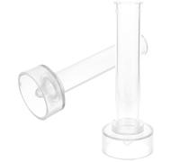 Lurrose 2pcs Acrylic Taper Molds Creative Shape Design Smooth Simple Operation Candle Making Mold for DIY Crafts