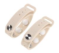 Lurrose 2pcs Adjustable Motion Sickness Wristband - Anti Nausea Acupressure Bracelet for Sea Sickness, Travel Nausea Wristbands for Car, Boat, Or Cruise White