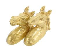 Lurrose 2pcs Animal Drawer Pulls: Polished Brass Unicorn Cabinet Knobs - Unique Copper Drawer Pulls Furniture Handles for Living Room Bedroom Dressers and Cabinets