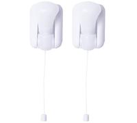Lurrose 2Pcs Battery Operated Portable Wire Led Bulb Night Light Cabinet Lamp with Self Adhesive Wall Mount for Indoor Bedroom Living Room