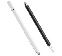 Lurrose 2pcs Capacitive Stylus Pens for Touch Screens, High Sensitivity Electronic Screen Stylus, Universal Tablet and Smartphone Touchscreen Pens in White and Black