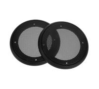 Lurrose 2pcs Car Speaker Grille Mesh Cover Decorative Frame Subwoofer Protection Case Dustproof Black Car Audio Speaker Cover for Stereo Woofer DIY Accessories