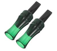 Lurrose 2pcs Crow Bird Calling Whistle with Realistic Bird Call Sounds for Attracting Crows, Plastic Material, Black and Green, for Orchard Protection and Outdoor Use