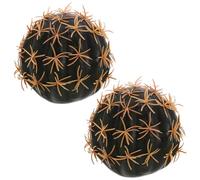 Lurrose 2pcs Cute Cactus Car Antenna Topper Foam Ball for Vehicle Roof Decoration, Versatile and Easy to Install Car Antenna Accessory in Green for Parts the Vehicle