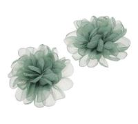Lurrose 2pcs Detachable Flower Shoe Clips Shoe Accessories for Women Elegant Fabric Removable Charms Laces Special Occasion