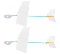 Lurrose 2pcs Diy Airplane Glider Kit: Unfinished Model Plane For Science Craft Activity To Boost Imagination & Motor Skills - Stem Plaything