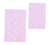 Lurrose 2pcs Durable Plastic Clay Mold Half Sphere Mini Clay Craft Molds for DIY Modeling for Handmade Crafts