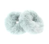 Lurrose 2pcs Elastic Ponytail Holder Hair Elastic Bands Fluffy Faux Fur Material Comfortable Touching Can Be Worn on Wrist Hair Accessories for Daily Use