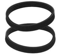 Lurrose 2pcs Electric Planer Drive Belt High Strength Rubber Transmission Belt Accessories for Handheld Woodworking Planer Replacement Multi-Groove