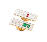 Lurrose 2pcs Expression Brooch Pins Zinc Alloy Japanese Style Cute Design Versatile Accessories with Wear Resistance for Scarf Collar, Charm Brooch Badge for Couples and Friends