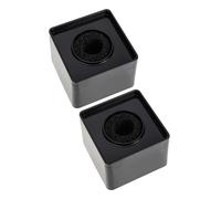 Lurrose 2pcs Fall Microphone Logo Flags Cube Shaped Mic Marks for Reporting Scenarios Made of Abs Material