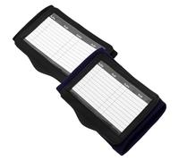 Lurrose 2pcs Football Playbook Wristbands Comfortable Polyester Secure Hook and Loop Closure Assorted Colour for Tackle Football and Flag