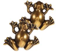 Lurrose 2pcs Frog Shape Metal Wardrobe Door Handles Boys and Girls’ Room Drawer Pulls Retro Cabinet Pulls for Children’s Cupboards