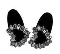 Lurrose 2pcs Heart-shaped Small Hair Clips for Women Cute Mini Hair Accessories with Sparkling Rhinestones Thin Fashion for Teens