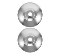 Lurrose 2pcs Heat Lamp Shield Wire Heater Guard Stainless Iron with Safety Upgrade Eye Protecting Design Silver for Poultry Habitat Supplies and Bird Cages