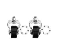 Lurrose 2pcs Heavy Duty Floor Jack Replacement Caster Wheels for Hydraulic Trolley Jack 2 Ton Parts with Swivel Front Wheels for Garage and Vehicle Repair
