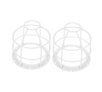 Lurrose 2pcs Industrial Lamp Protection Cover Metal Wire Shade Frame Collision Design for Warehouse Factory Lighting Reliable Bulb Guard for Enhanced Safety and Durability