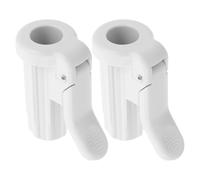 Lurrose 2pcs Infusion Pole Locking Connector - Plastic IV Stand Fixing Sleeve with Easy Press Knob for Nursing Home and Veterinary Clinic 20mm Hole Dia