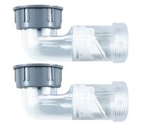 Lurrose 2pcs Kitchen Sink P Trap, 1-1/2" Anti-Odor and Backflow Prevent