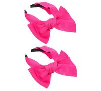 Lurrose 2pcs Large Fabric Bow Headbands and Women with Oversized Bowknot Design, Comfortable Fit, Keeps Elegant Form, for Festivals and Photos