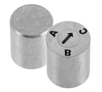 Lurrose 2pcs Letter Stamp Mold Adjustable Alphabet Embossing Stamp for Crafting Office Use ABC Dial