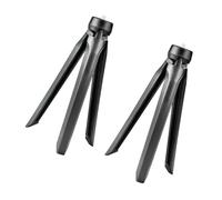 Lurrose 2Pcs Live Streaming Tripod Phone Holder with 1/4 Standard Mount, Portable Phone Stand for Stable Picture Taking and Video Recording, Compatible with Smartphones, Black