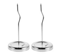 Lurrose 2pcs Metal Receipt Spike Memo Holders Protective Secure Tip Cover for Efficient Organization and Convenient Accessibility in Busy Workspaces and Restaurants