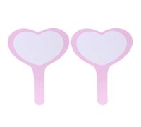 Lurrose 2pcs Mini Dry Erase Score Boards White PVC Writing Boards 20x28cm Heart Shape Single-Sided Handheld Scoring Paddles for Judges and Presentations