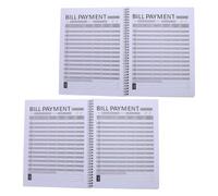 Lurrose 2pcs Monthly Expense Tracker Notebook with Spacious Layout for Personal Budget Planning, Bill Payment Checklist Organizer for Daily Management and Effective Financial Tracking