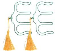 Lurrose 2pcs Music Page Holder Sheet Music Clip Steel Green with Tassel for Piano Guitar Score