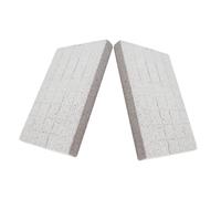 Lurrose 2PCS Natural Lava Stone Rabbit Grinding Pad Porous Scratching Surface for Bunny Claw Care and Cage Enrichment Safe Volcanic Stone Nail File for Small Pets Like Chinchillas Guinea
