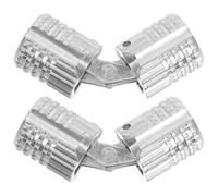 Lurrose 2pcs Nickel Plated Brass Barrel Hinges 8mm Invisible Cabinet Door Hinges 180° Seamless Concealed Jewelry Box Small Box Hardware for DIY Furniture