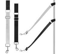 Lurrose 2pcs Pet Dog Grooming Arm Extension Strap Pet Grooming Harness Adjustable Length with Swiveling Clip Nylon Webbing Reduces Strain for Dogs Labor-saving