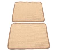 Lurrose 2pcs Pet Mat Sisal Scratcher Natural Bunny Mats for Cage for Cats Cat Scratch Pads