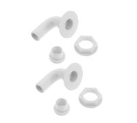 Lurrose 2pcs Plastic Drain Plug Stoppers for Refrigerator Hole Clog Replacement Freezer Chest Drain Plug Bung Threaded Sealing for Freezer Tube